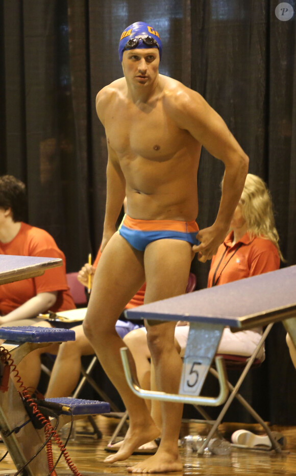 Exclusif - Le nageur americain Ryan Lochte en competition a Vancouver, le 25 mai 2013