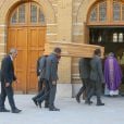Obsèques de Jacqueline Pagnol en l'église Saint-Honoré d'Eylau à Paris, en présence de sa famille et ses proches. Le 26 août 2016