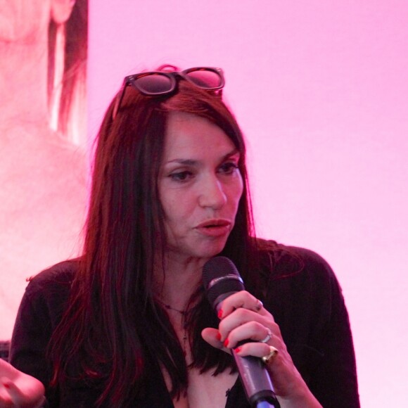 Exclusif - Jour 3 - Béatrice Dalle et Sophie Blondy (réalisatrice) présentent le film "L'étoile du jour" dans lequel joue le chanteur Iggy Pop lors du Festival Rock en Seine au Domaine Nationale de Saint-Cloud à Paris, le 28 août 2016. © Lise Tuillier/Bestimage