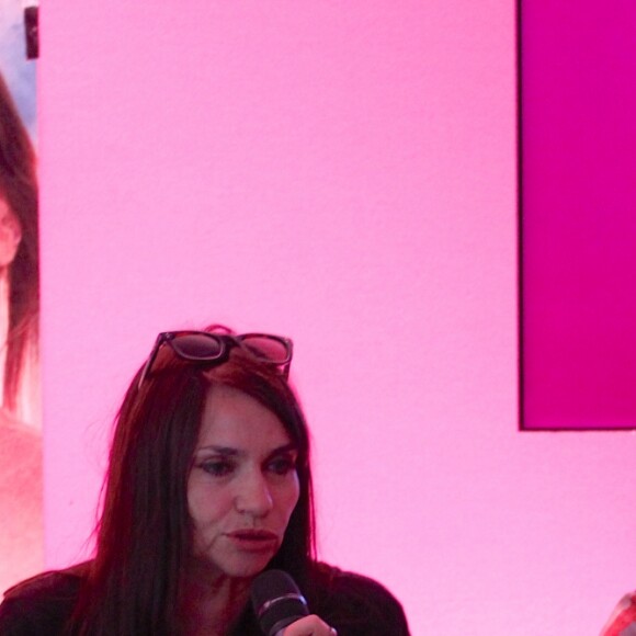 Exclusif - Jour 3 - Béatrice Dalle et Sophie Blondy (réalisatrice) présentent le film "L'étoile du jour" dans lequel joue le chanteur Iggy Pop lors du Festival Rock en Seine au Domaine Nationale de Saint-Cloud à Paris, le 28 août 2016. © Lise Tuillier/Bestimage