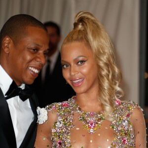 Jay-Z et sa femme Beyonce Knowles - Soirée Costume Institute Gala 2015 (Met Ball) au Metropolitan Museum, célébrant l'ouverture de Chine: à travers le miroir à New York. Le 4 mai 2015.