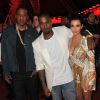 Jay Z, Kanye West et Kim Kardashian à Cannes le 23 mai 2012