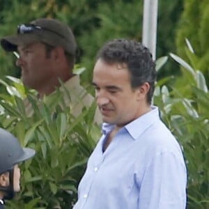 EXCLUSIF - Olivier Sarkozy encourage sa femme Mary-Kate Olsen lors du jumping "Hampton Classic Horse Show " à Bridgehampton près de New York le 1er septembre 2016.