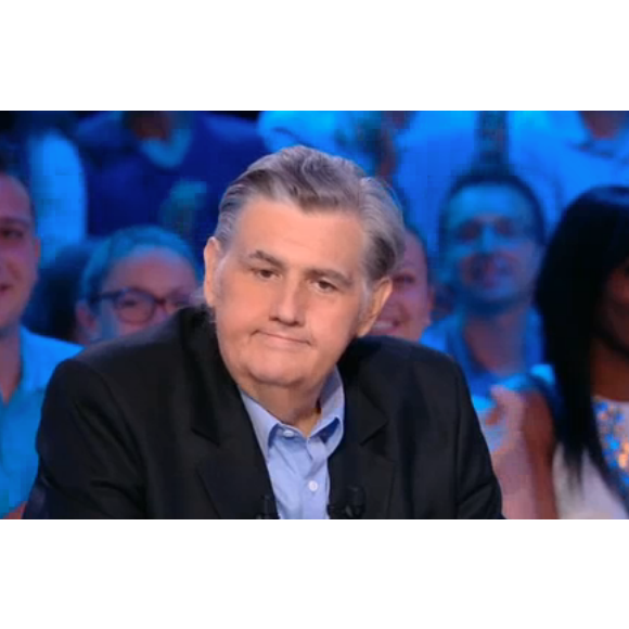 Pierre Ménès aminci sur le plateau du "Canal Football Club" sur Canal+. Le 28 août 2016.