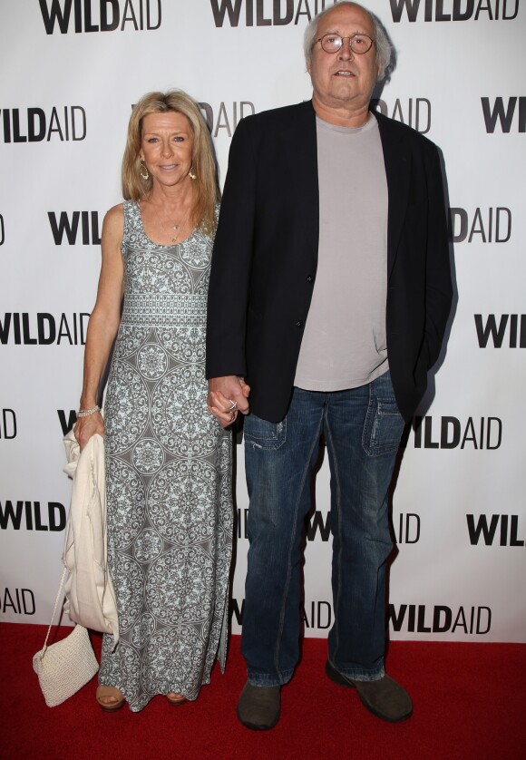 Chevy Chase et sa femme Jayni - People au WildAid 2015 à Beverly Hills le 7 novembre 2015.