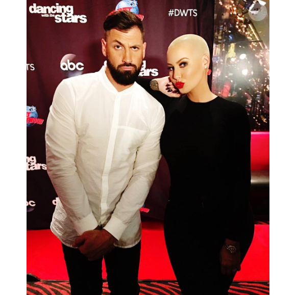 Amber Rose participe à la 23e saison de l'émission Dancing With The Stars avec Maksim Chmerkovskiy. Photo publiée sur Instagram au début du mois de septembre 2016.