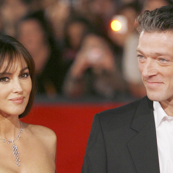 Monica Bellucci et Vincent Cassel à Rome le 23 octobre 2008.