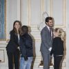 Le prince Carl Philip et la princesse Sofia de Suède ont reçu une cinquantaine d'écoliers de Stockholm au palais royal Drottningholm le 7 septembre 2016 pour échanger avec eux sur le thème de la sécurité sur Internet.