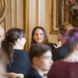 Le prince Carl Philip et la princesse Sofia de Suède ont reçu une cinquantaine d'écoliers de Stockholm au palais royal Drottningholm le 7 septembre 2016 pour échanger avec eux sur le thème de la sécurité sur Internet.