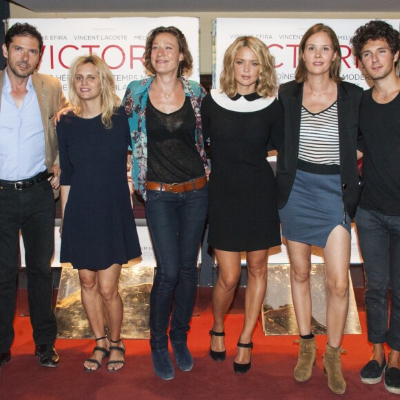 Semi-exclusif - Melvil Poupaud, Alice Daquet (Sir Alice), Laure Calamy, Virginie Efira, Justine Triet et Vincent Lacoste - Avant-première du film "Victoria" au cinéma UGC des halles à Paris, France, le 1er septembre 2016. © Pierre Perusseau/Bestimage