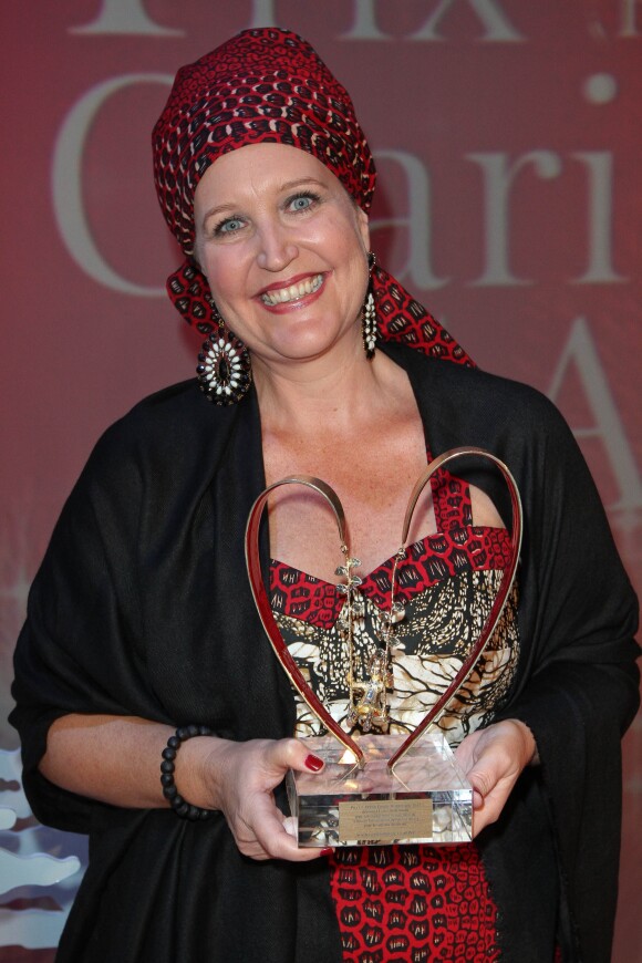 Exclusif - Lisa Lovatt-Smith - Le prix Clarins Femme Dynamisante fete ses 15 ans a Paris, le 15 octobre 2012.