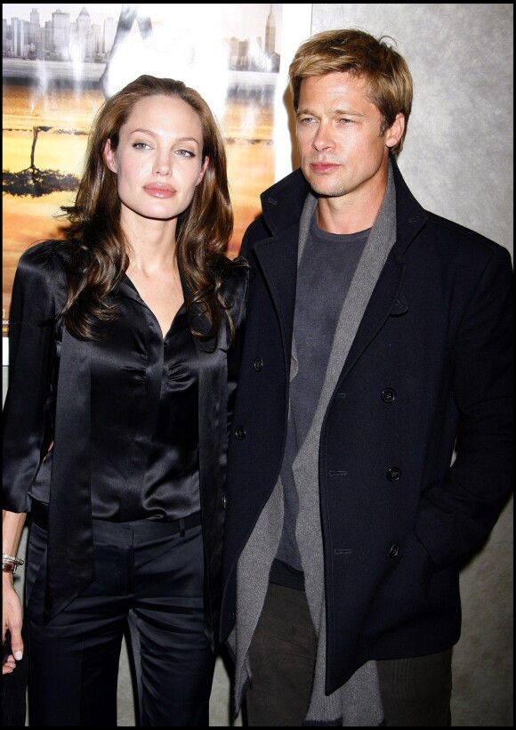 Angelina Jolie et Brad Pitt à Los Angeles le 8 janvier 2007