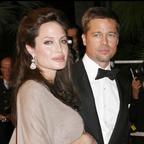 Brad Pitt et Angelina Jolie à Cannes en 2008.