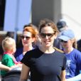 Jennifer Garner est allée chercher ses enfants Seraphina et Samuel à une journée concours sportifs à Los Angeles. Le 18 septembre 2016