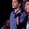 Romain, Mathieu et Jason dans "The Voice Kids 3" le 24 septembre 2016 sur TF1.