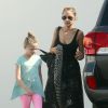 Exclusif - Cameron Diaz avec Nicole Richie et sa fille Harlow Winter sortent du "Rodeo Nail Salon" de Beverly Hills le 30 juillet 2016.