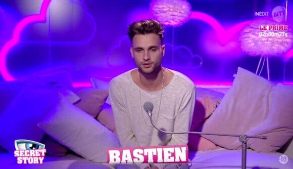 Bastien au confessionnal - "Secret Story 10", le 22 septembre 2016 sur NT1.