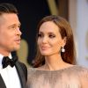 Brad Pitt et Angelina Jolie - Pressroom - 86ème cérémonie des Oscars à Hollywood, le 2 mars 2014.