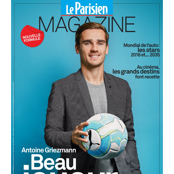 Antoine Griezmann en couverture du Parisien Magazine du 23 septembre 2016.