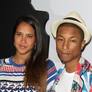 Pharrell Williams et sa femme Helen Lasichanh à la soirée Chanel en l'honneur du nouveau parfum N 5 L' EAU à Sunset Tower à Los Angeles, le 22 septembre 2016