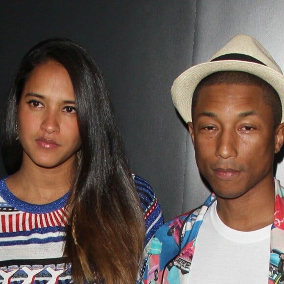 Pharrell Williams et sa femme Helen Lasichanh à la soirée Chanel en l'honneur du nouveau parfum N 5 L' EAU à Sunset Tower à Los Angeles, le 22 septembre 2016