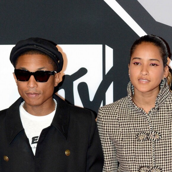 Pharrell Williams et sa femme Helen Lasichanh à la soirée «MTV EMA's 2015» à Milan, le 25 octobre 2015 © CPA/Bestimage