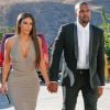 Kim Kardashian et Kanye West se rendant au mariage d'un ami à Simi Valley, en Californie, le 23 septembre 2016