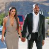 Kim Kardashian et Kanye West se rendant au mariage d'un ami à Simi Valley, en Californie, le 23 septembre 2016