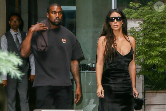 Kanye West et Kim Kardashian à New York le 14 septembre 2016