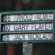  Arnold Palmer, Gary Player et Jack Nicklaus ont donné le 7 avril 2016 le coup d'envoi symbolique du Masters d'Augusta. 