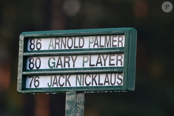 Arnold Palmer, Gary Player et Jack Nicklaus ont donné le 7 avril 2016 le coup d'envoi symbolique du Masters d'Augusta.