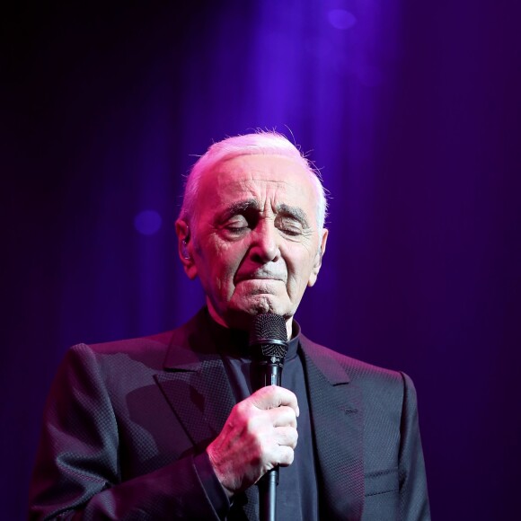 Charles Aznavour - Première représentation de l'artiste au Palais des Sports de Paris le 15 septembre 2015.