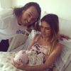 Audrina Patridge avec sa fille Kirra et son fiancé Corey sur Instagram, août 2016