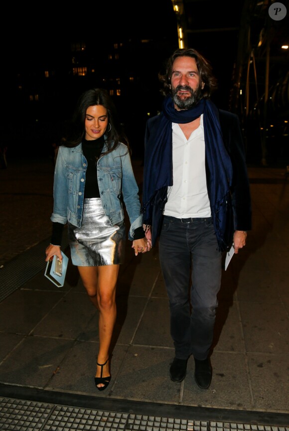 Fréderic Beigbeder et sa femme Lara Micheli - Soirée de la 9ème édition du "Etam Live Show" lors de la Fashion Week à Paris, le 27 septembre 2016. La marque Etam fête ses 100 ans en 2016. © Rachid Bellak/Bestimage