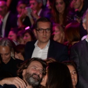 Fréderic Beigbeder et sa femme Lara Micheli - Soirée de la 9ème édition du "Etam Live Show" lors de la Fashion Week à Paris, le 27 septembre 2016. La marque Etam fête ses 100 ans en 2016. © Rachid Bellak/Bestimage