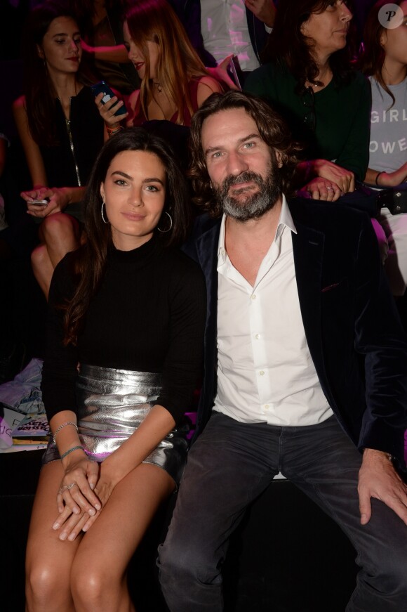 Fréderic Beigbeder et sa femme Lara Micheli - Soirée de la 9ème édition du "Etam Live Show" lors de la Fashion Week à Paris, le 27 septembre 2016. La marque Etam fête ses 100 ans en 2016. © Rachid Bellak/Bestimage