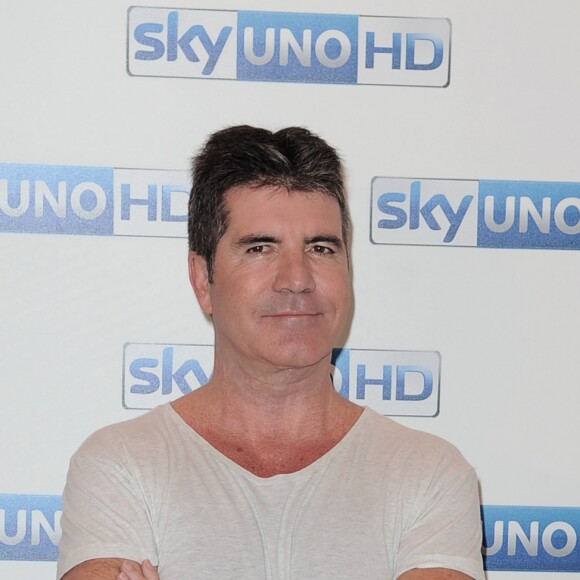 Simon Cowell à la conférence de presse « Italia's Got talent » à Milan en Italie, le 15 mai 2015