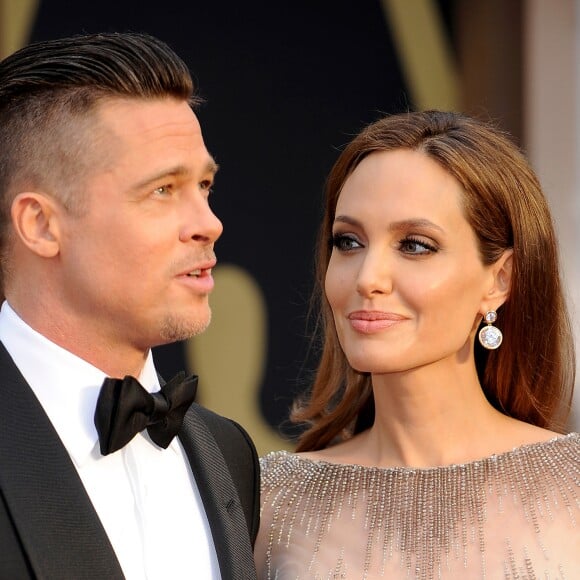 Brad Pitt et Angelina Jolie - 86e cérémonie des Oscars à Hollywood, le 2 mars 2014.