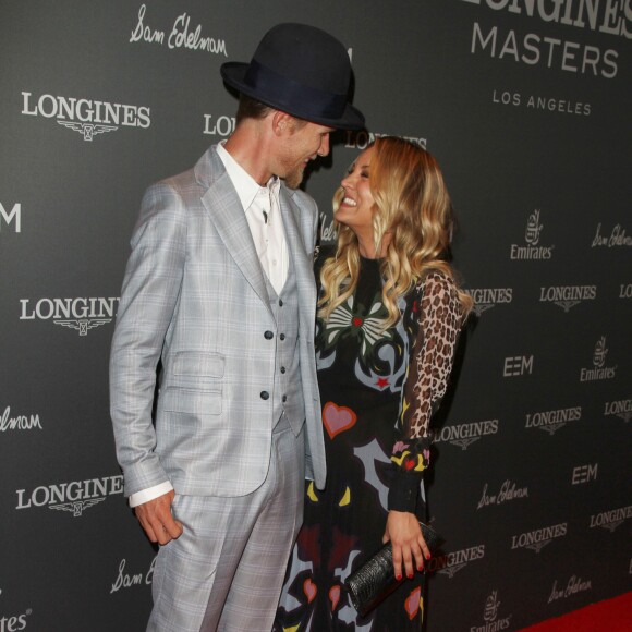 Karl Cook et sa compagne Kaley Cuoco à la soirée Longines Masters à Los Angeles, le 29 septembre 2016