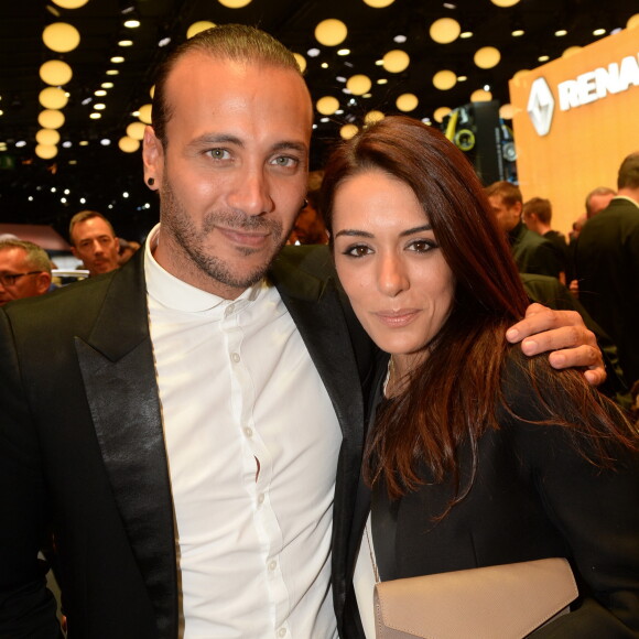 Merwan Rim (Les Dix Commandements) et Sofia Essaïdi - Présentation du Renault Trezor concept car électrique pendant la 119ème édition du Mondial de l'Automobile 2016 au Paris Expo Porte de Versailles à Paris, France, le 29 septembre 2016. © Rachid Bellak/Bestimage