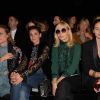 Diane Kruger, Clotilde Courau, Emmanuelle Béart et Olivia Palermo en front row au défilé de mode "Elie Saab", collection prêt-à-porter Printemps-Eté 2017 à Paris, le 1er octobre 2016