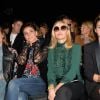 Diane Kruger, Clotilde Courau, Emmanuelle Béart et Olivia Palermo en front row au défilé de mode "Elie Saab", collection prêt-à-porter Printemps-Eté 2017 à Paris, le 1er octobre