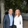Carlos Ghosn et sa femme Carole arrivant au défilé de mode "Elie Saab", collection prêt-à-porter Printemps-Eté 2017 à Paris, le 1er octobre 2016