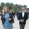 Diane Kruger sortant du défilé de mode "Elie Saab", collection prêt-à-porter Printemps-Eté 2017 à Paris, le 1er octobre 2016
