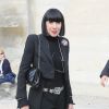 Chantal Thomass arrivant au défilé de mode "Elie Saab", collection prêt-à-porter Printemps-Eté 2017 à Paris, le 1er octobre 2016