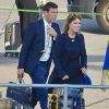 Exclusif - La princesse Eugenie d'York et son compagnon Jack Brooksbank arrivant à l'aéroport d'Aberdeen en provenance de Londres, en route pour le château de Balmoral le 15 septembre 2016