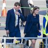 Exclusif - La princesse Eugenie d'York et son compagnon Jack Brooksbank arrivant à l'aéroport d'Aberdeen en provenance de Londres, en route pour le château de Balmoral le 15 septembre 2016