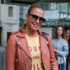 Anastacia quitte les studios de la BBC à Londres le 19 août 2016.