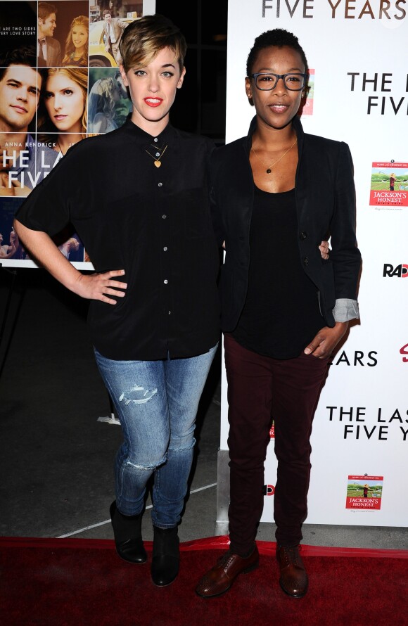 Lauren Morelli et Samira Wiley à la première de The Last Five Years premiere organisée à  Los Angeles le 11 février 2015.