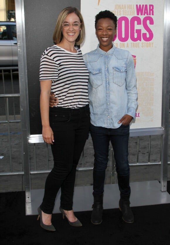 Samira Wiley et Lauren Morelli à la première de "War Dogs" à Los Angeles, le 15 août 2016.